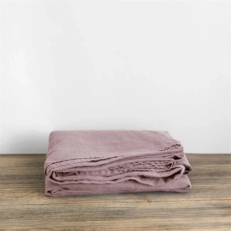 Pure Linen Bed Sheets Stone Washed French Linen