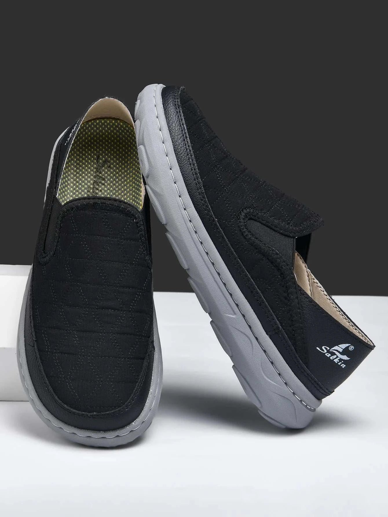 Spring Men’s Breathable Sneakers Lightweight Slip On Casual Walking Shoes