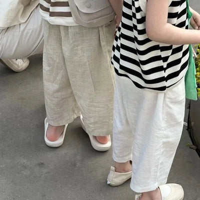 Toddler Cotton Linen Trousers