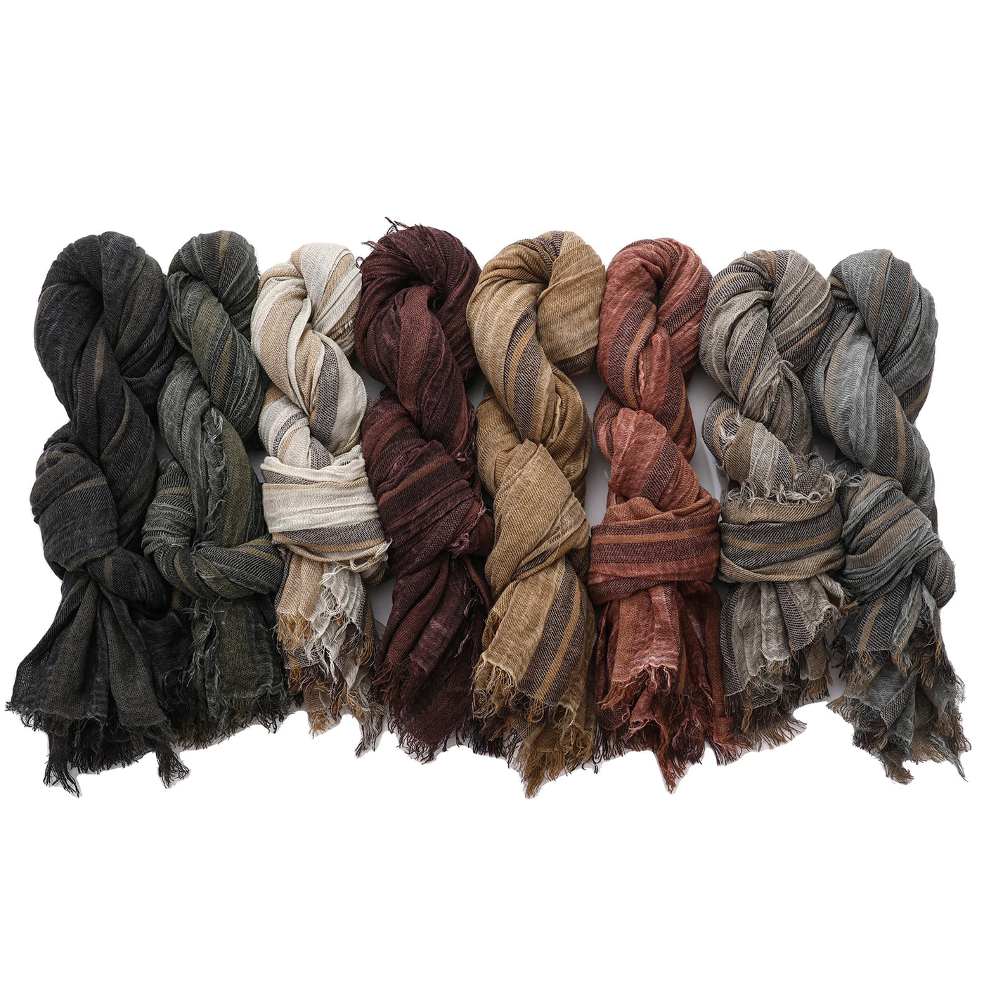 Autumn Winter Men Scarf Cotton Linen Striped Scarves Warm Neckerchief Pashmina Casual Male Accessories Bufandas Shawls