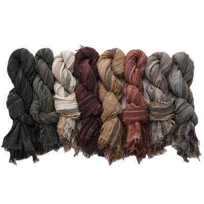 Autumn Winter Men Scarf Cotton Linen Striped Scarves Warm Neckerchief Pashmina Casual Male Accessories Bufandas Shawls