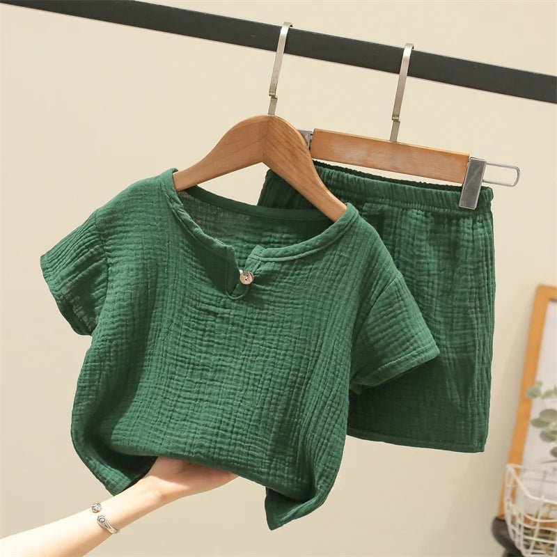 Summer Children's Clothing Set for 0-6Y unisex