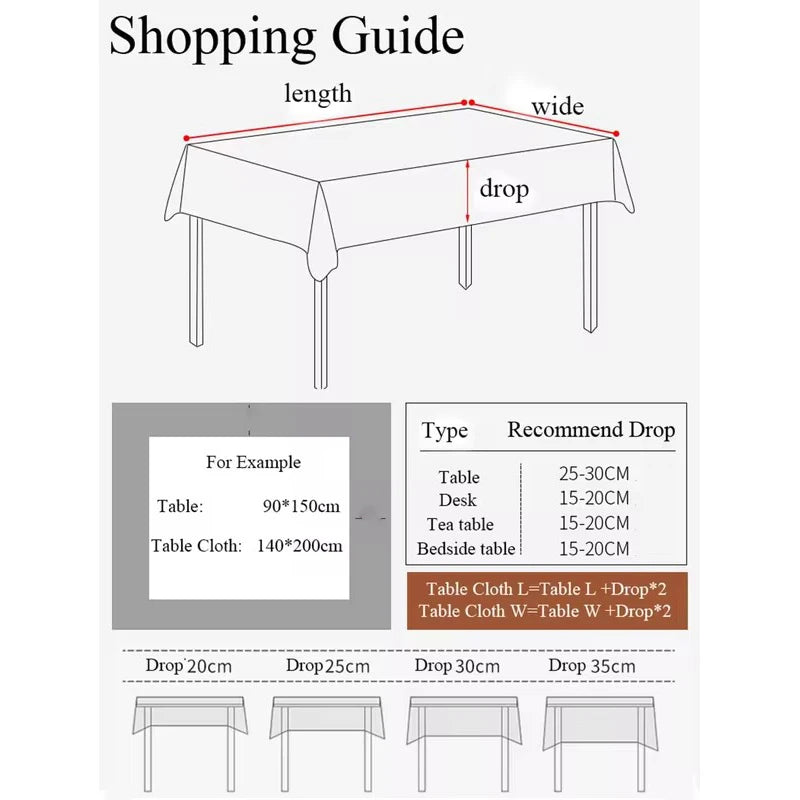 Christmas Checkered Tablecloth Rectangular