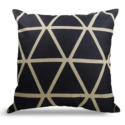Linen-Cotton Printed Cushion Cover