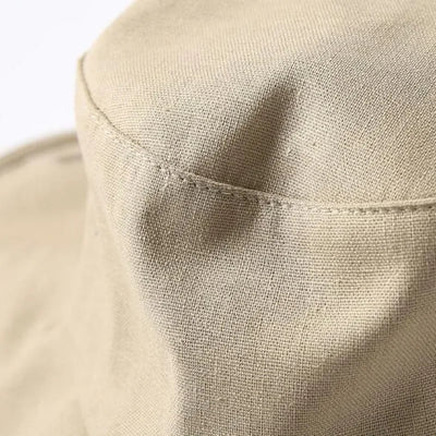 Summer Spring Japan Tie Bucket Hat Women Korean Big Brim Fisherman Hat Foldable  Sunscreen Chic Cotton Linen Beach Sun Hat