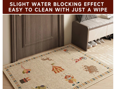 Plain Entrance Non-Slip Rectangle Rug