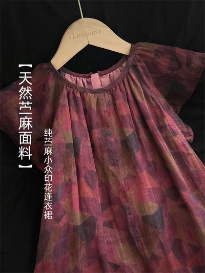 1-14Years Toddler Kids Cotton Linen