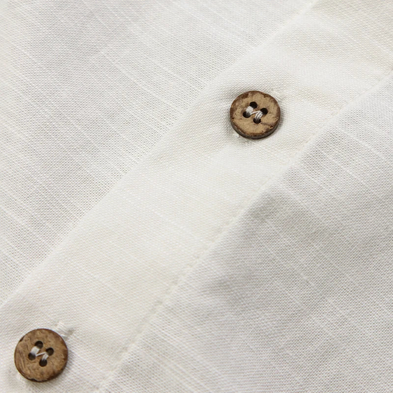 Boys Cotton And Linen Short-Sleeved