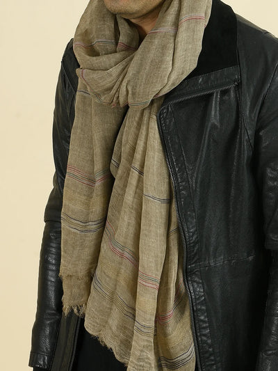 Fashion Men Scarf Cotton Linen Striped Men's Scarves
