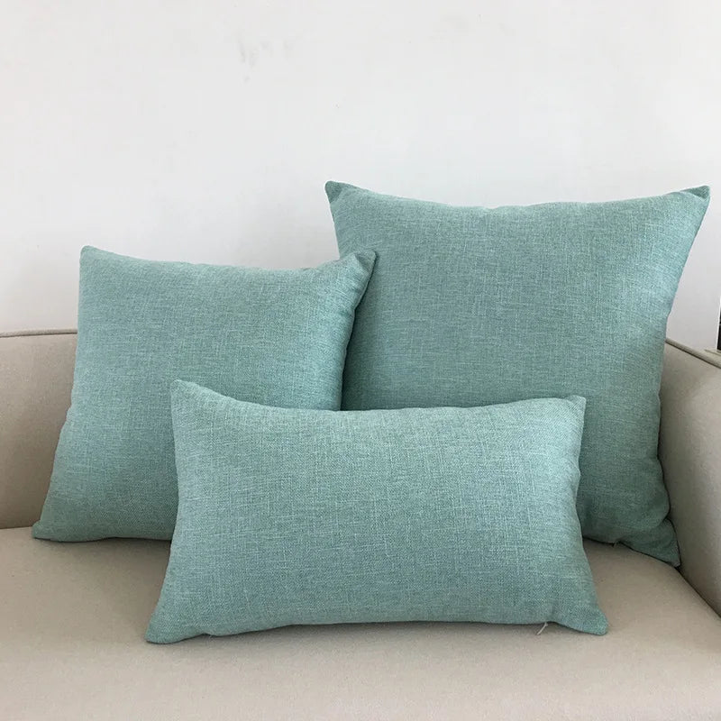 Solid Color Throw Pillow Cover