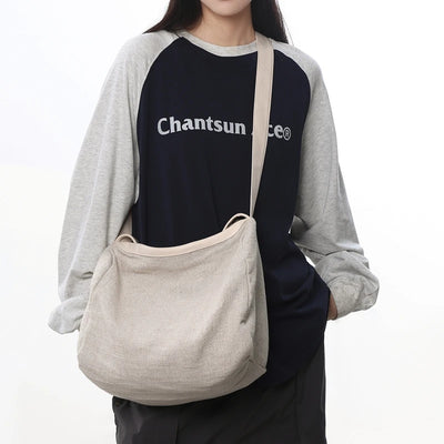 Women Large Capacity Cotton Linen Shoulder Tote Bag