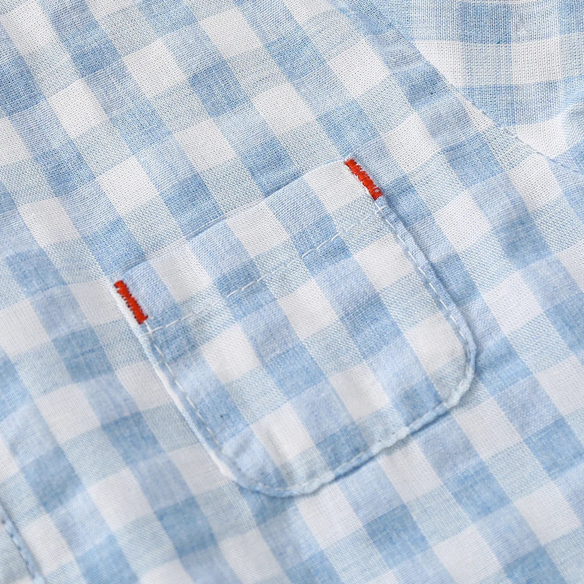 Summer Cotton Linen Boys Shirt Children Clothes Kids Tops