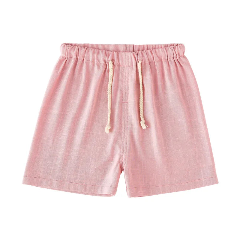 Children's Cotton And Linen Trousers