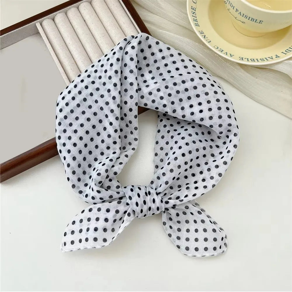 1pcscotton and linen square scarf, cherry blossom printed tie scarf, headscarf, women's filthy headscarf, women's headscarf, he