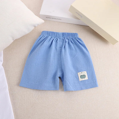 Kids’ Cotton Linen Summer Shorts (1–5Y)