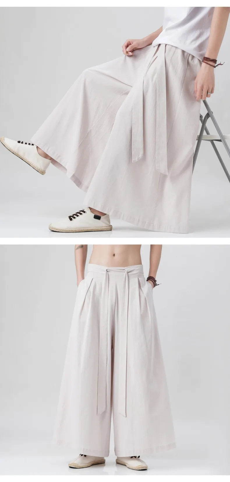 Man Japanese Kimono Pants Male Streetwear Summer