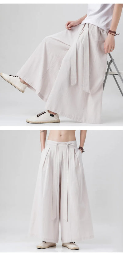Man Japanese Kimono Pants Male Streetwear Summer