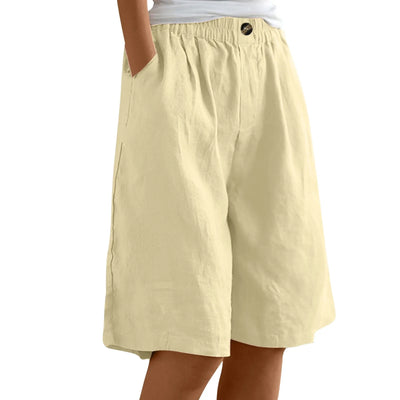 Women’s Summer Cotton-Linen Shorts