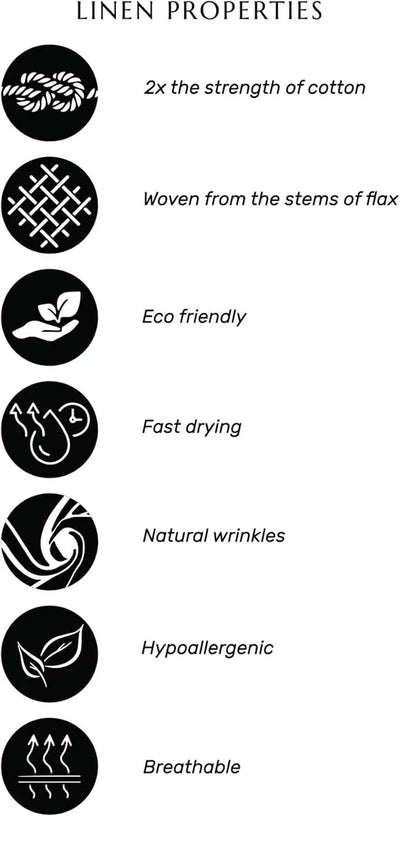 Linen-Effect Table Runner Waterproof