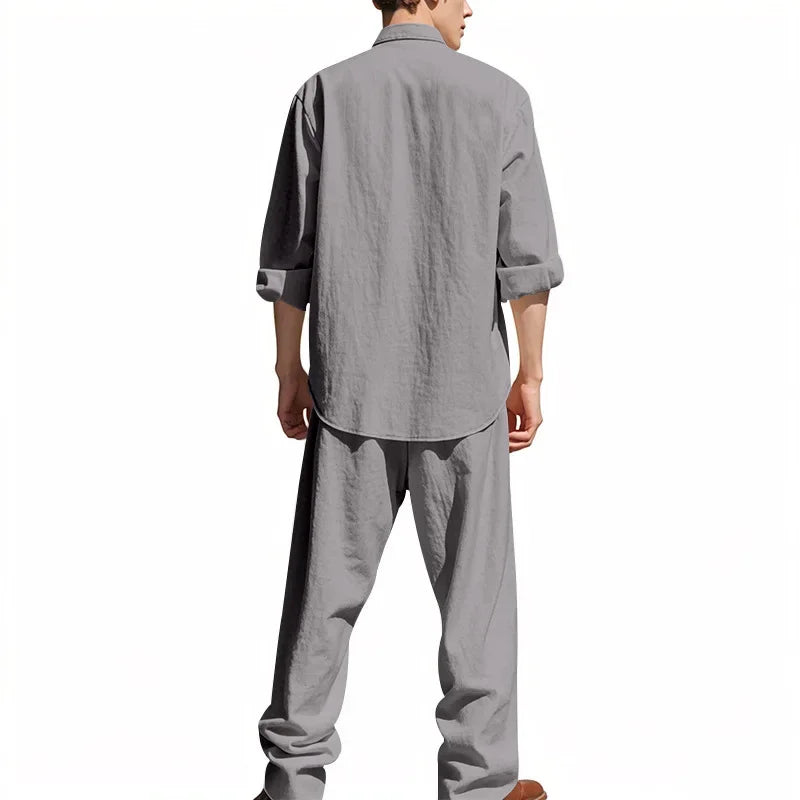 2025 American Four Seasons Linen Men's Casual Suit