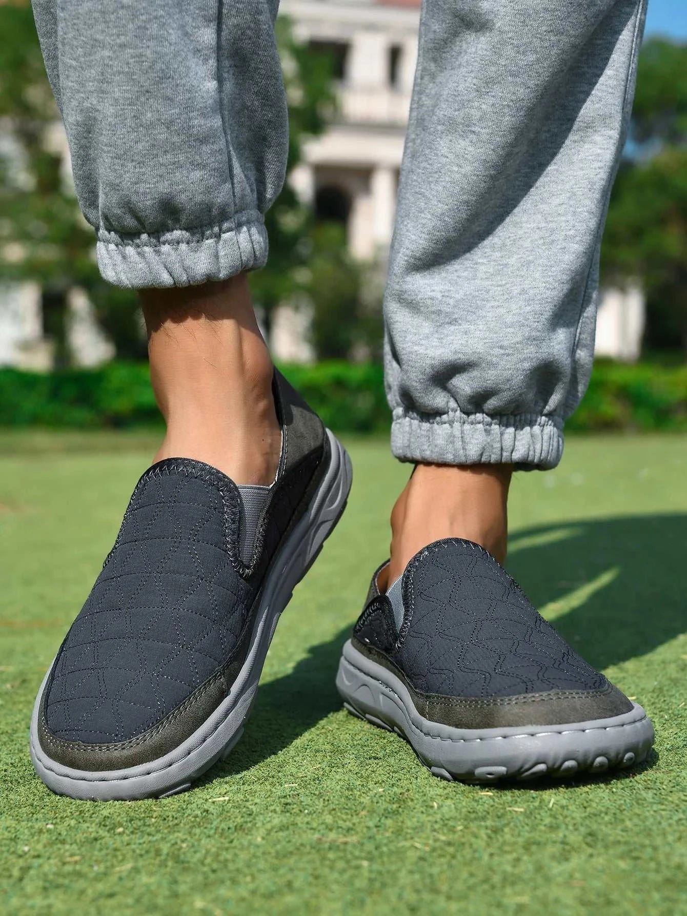 Spring Men’s Breathable Sneakers Lightweight Slip On Casual Walking Shoes