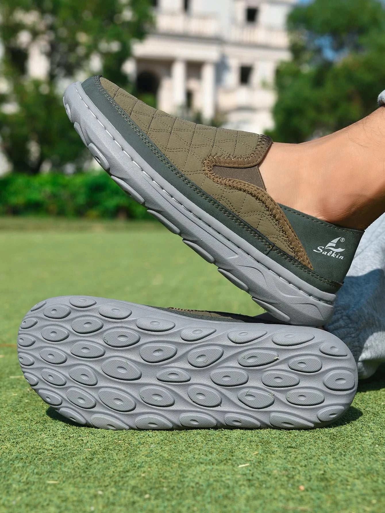 Spring Men’s Breathable Sneakers Lightweight Slip On Casual Walking Shoes