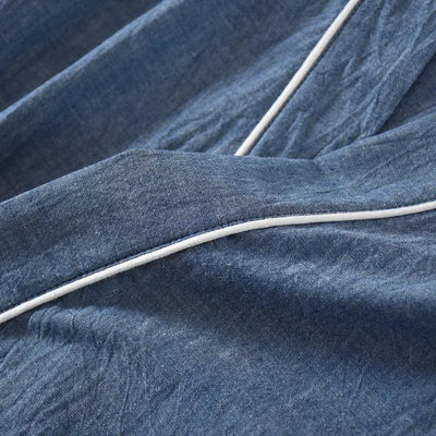 Couples Home Casual Pajamas Set Japanese Style Yukata Kimono Cotton Linen Robes Shorts Chinese Hanfu Pyjamas Bathrobe Sleepwear