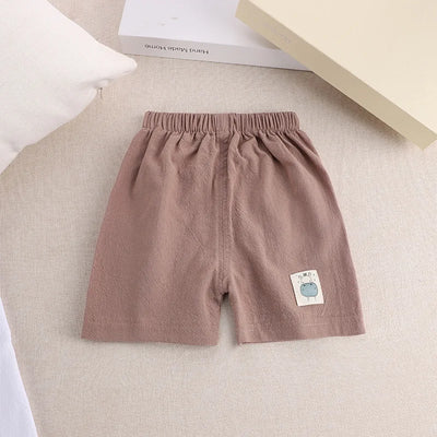 Kids’ Cotton Linen Summer Shorts (1–5Y)