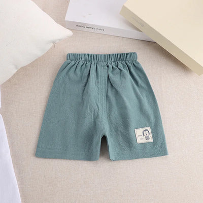 Kids’ Cotton Linen Summer Shorts (1–5Y)