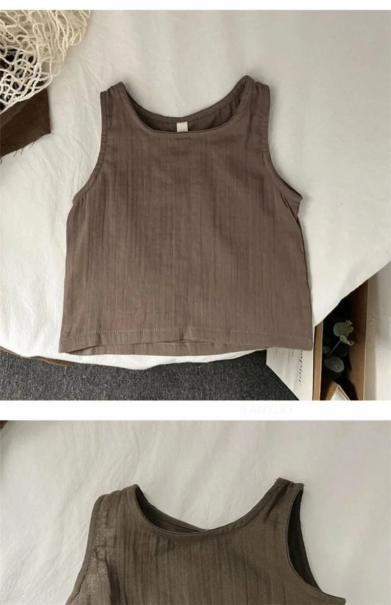 2025 Summer New Children Sleeveless