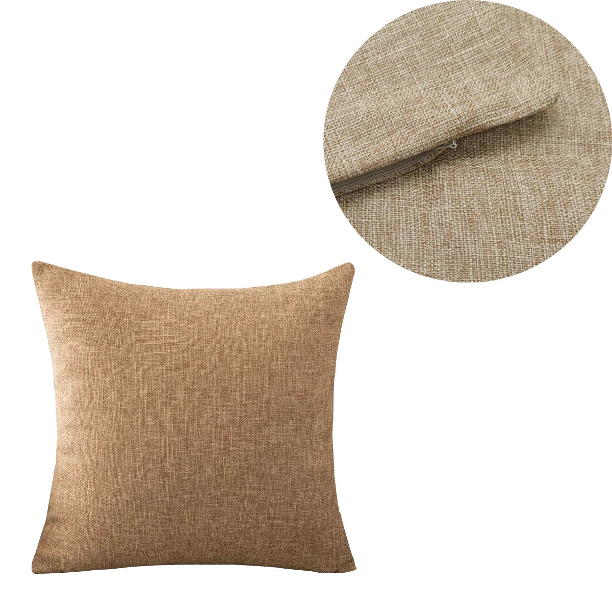 Solid Color Throw Pillow Cover