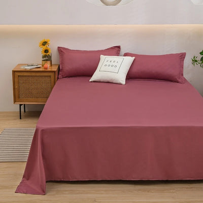 1 pc Bed Flat Sheet for Double Bed Plain Solid