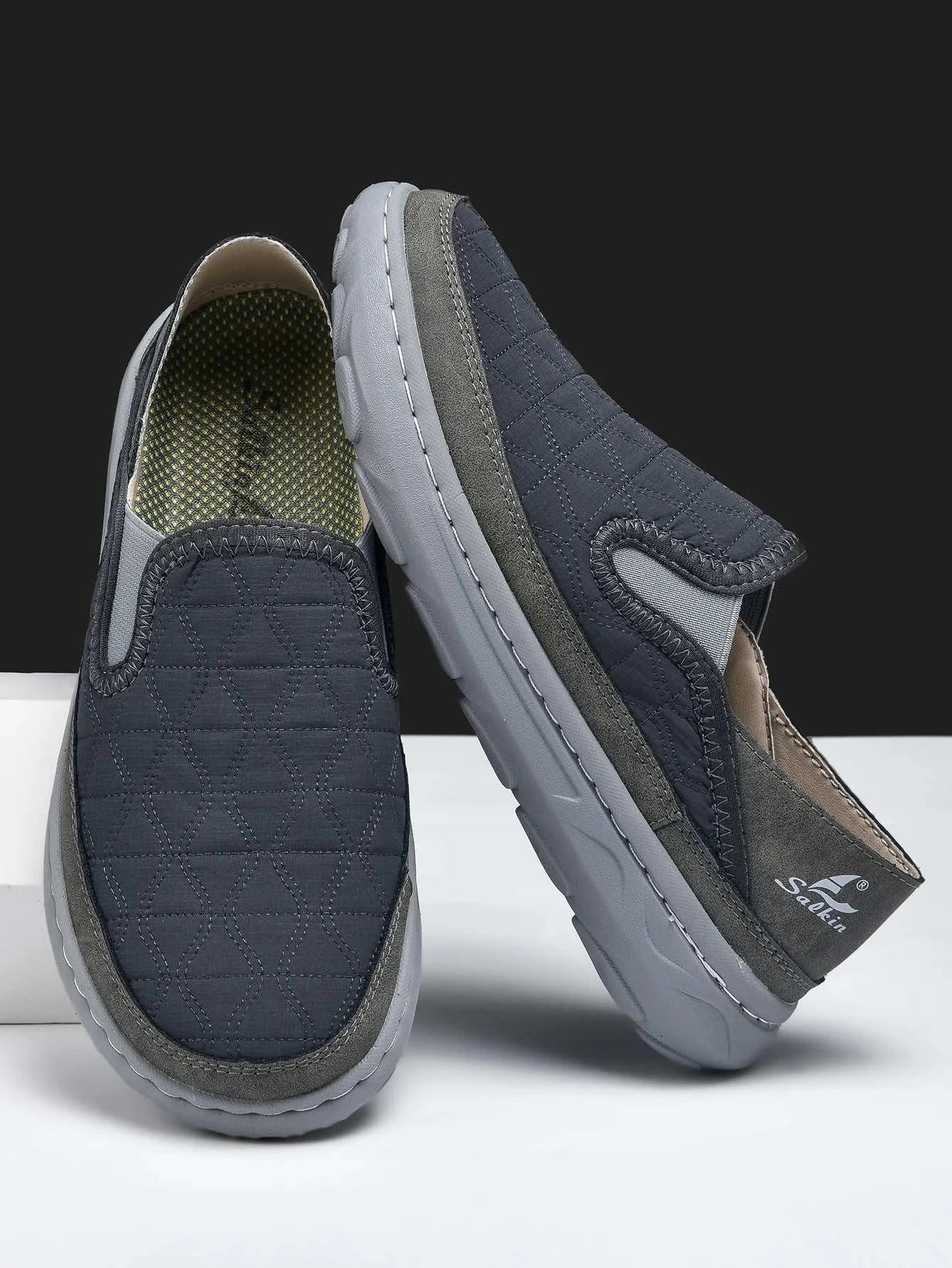 Spring Men’s Breathable Sneakers Lightweight Slip On Casual Walking Shoes