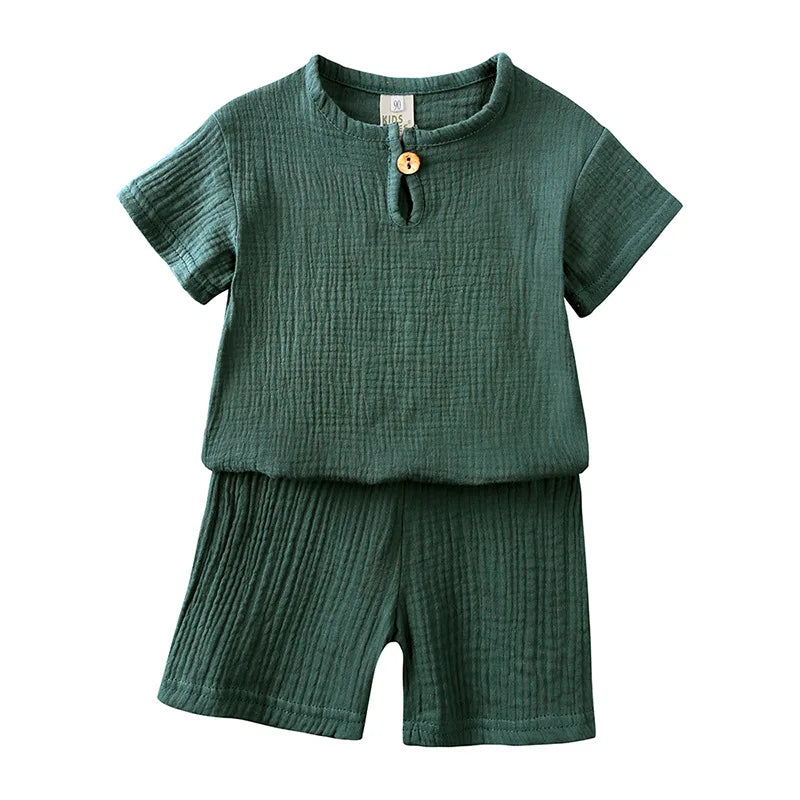 Summer Children's Clothing Set for 0-6Y unisex