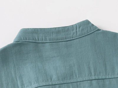 Short Sleeve Polo Shirt for Children Casual Mandarin