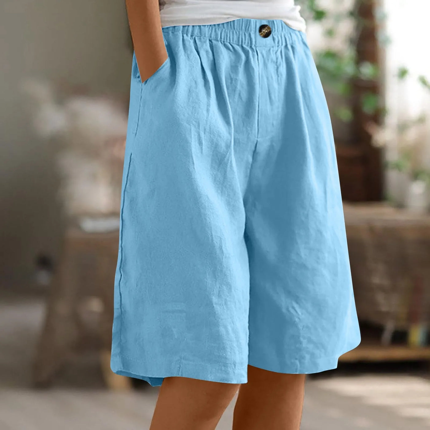 Women’s Summer Cotton-Linen Shorts