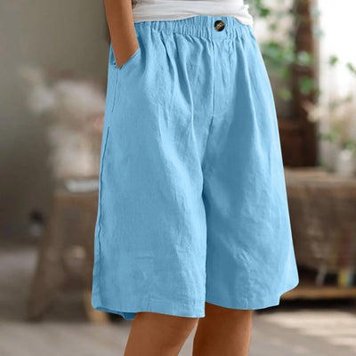 Women’s Summer Cotton-Linen Shorts