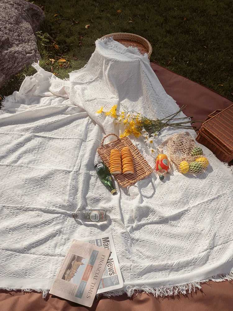 The Nordic Sofa Throw Blankets Outdoor Picnic Large Blanket