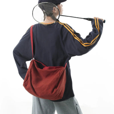 Women Large Capacity Cotton Linen Shoulder Tote Bag