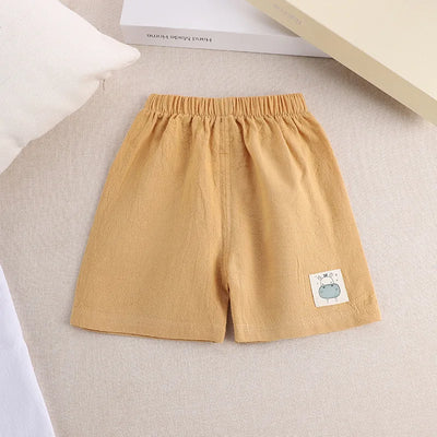 Kids’ Cotton Linen Summer Shorts (1–5Y)