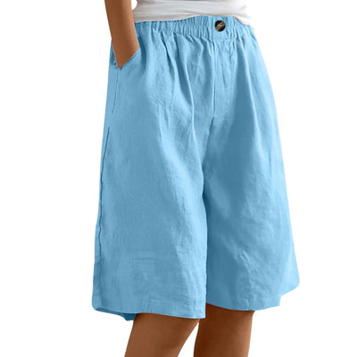 Women’s Summer Cotton-Linen Shorts