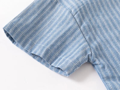 Short Sleeve Polo Shirt for Children Casual Mandarin