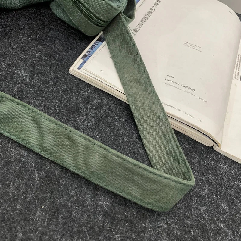 Women Large Capacity Cotton Linen Shoulder Tote Bag