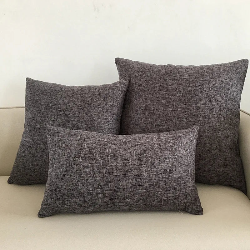 Solid Color Throw Pillow Cover