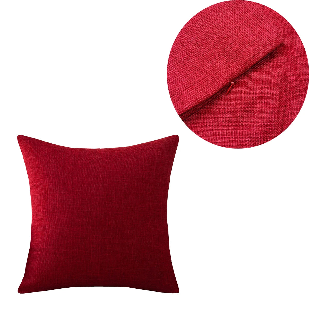 Solid Color Throw Pillow Cover