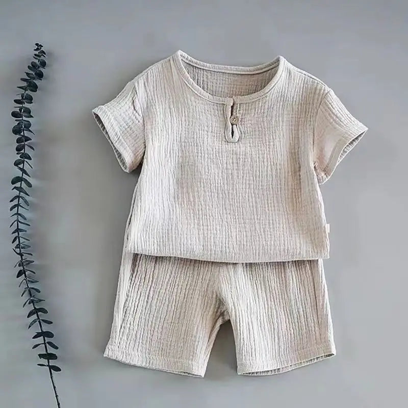 Summer Children's Clothing Set for 0-7Y unisex