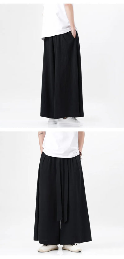 Man Japanese Kimono Pants Male Streetwear Summer