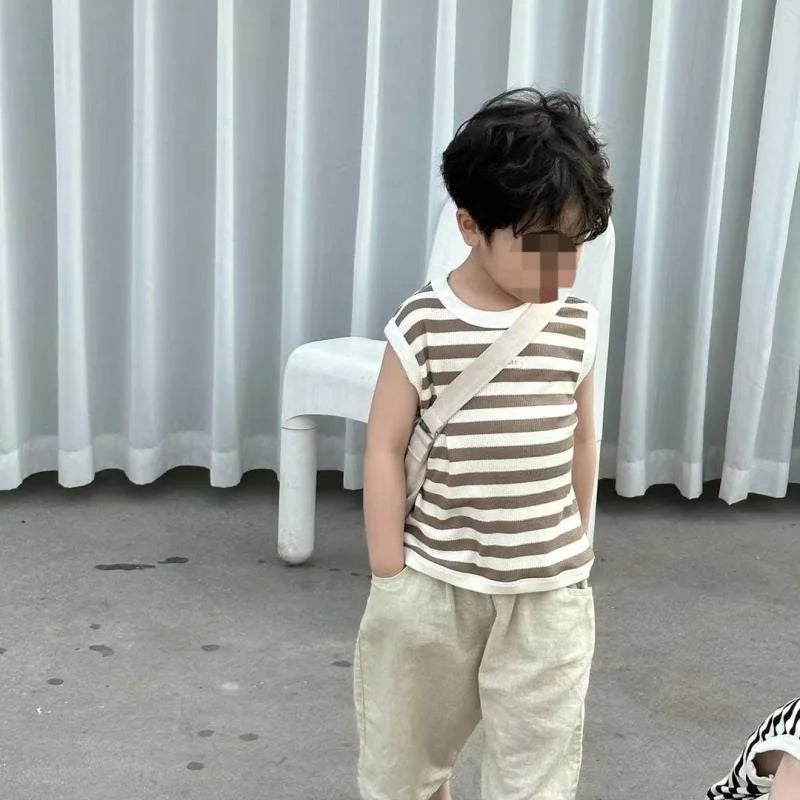 Kids Summer Cotton Linen Trousers