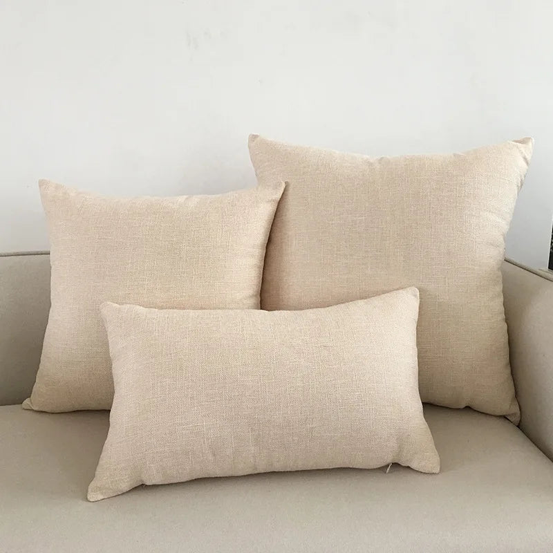 Solid Color Throw Pillow Cover