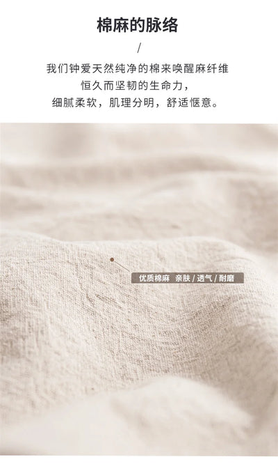 Women's Kimono with Sashes Cotton Linen Solid Long Sleeve Autumn Bathrobe V Neck Japanese Style Bathrobe Loose Solid Color